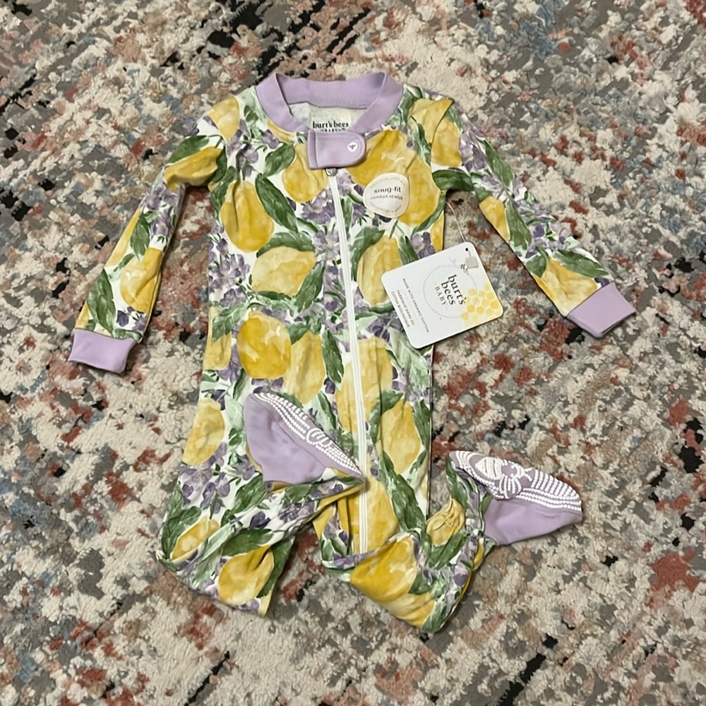 Burt’s bees baby footie